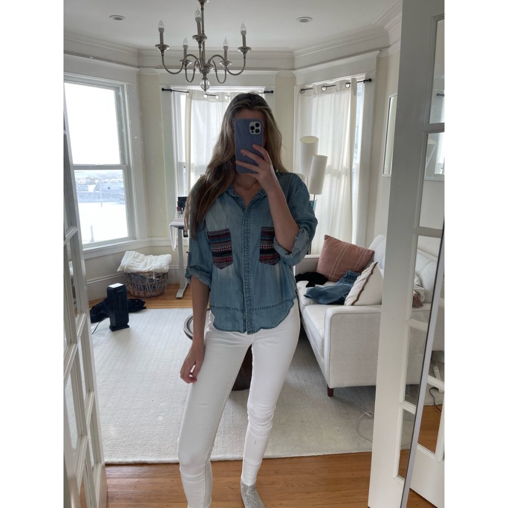 Anthropologie Denim Shirt in Size Medium